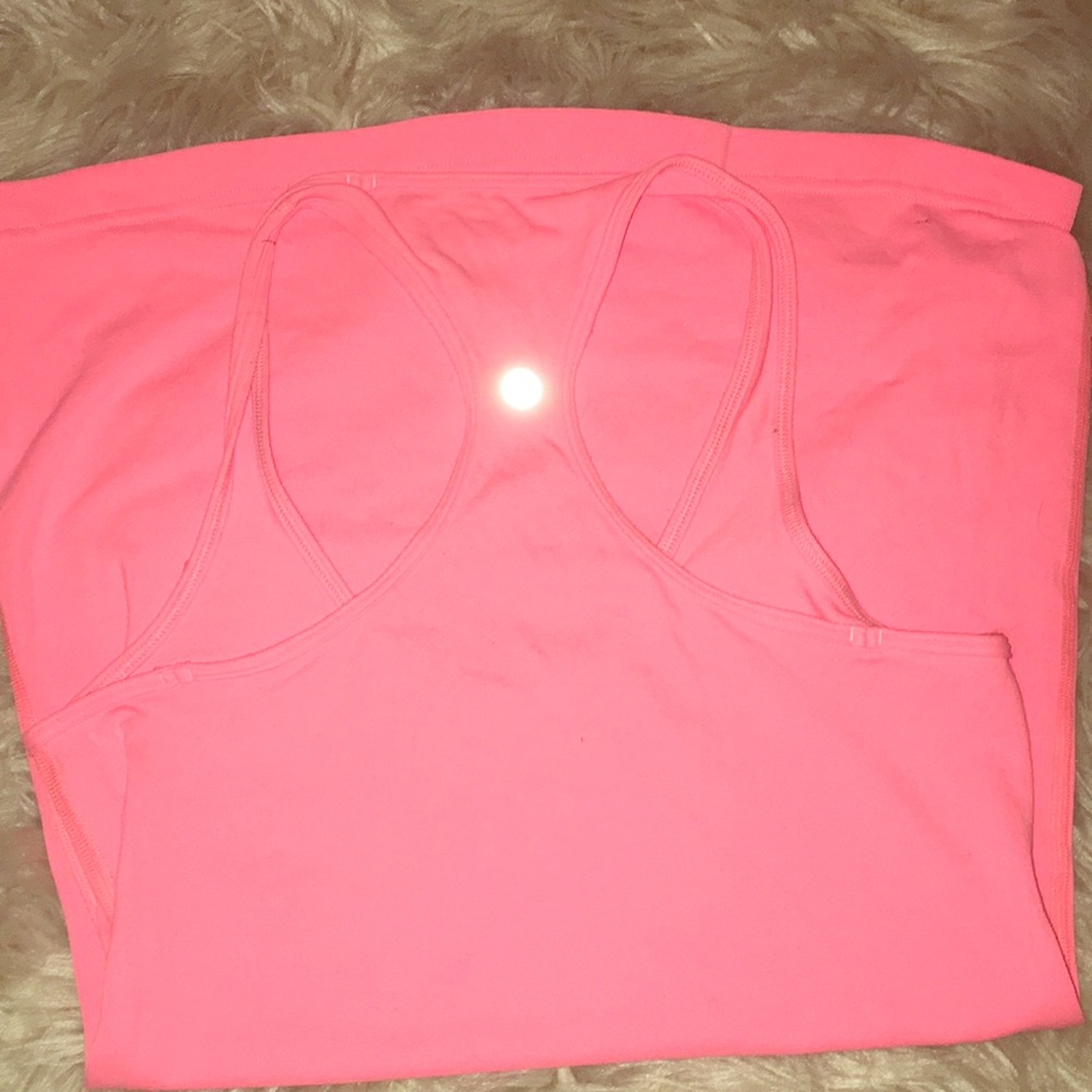 Lululemon tank top coral razor back run